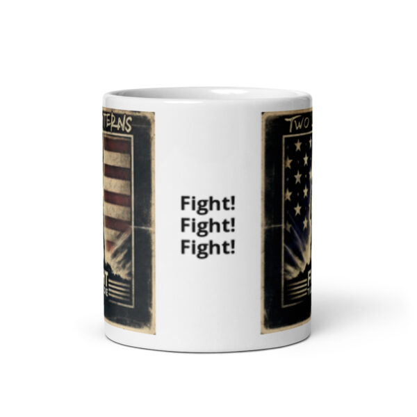 White glossy mug - Fight Fight Fight, Cover Art - Image 3