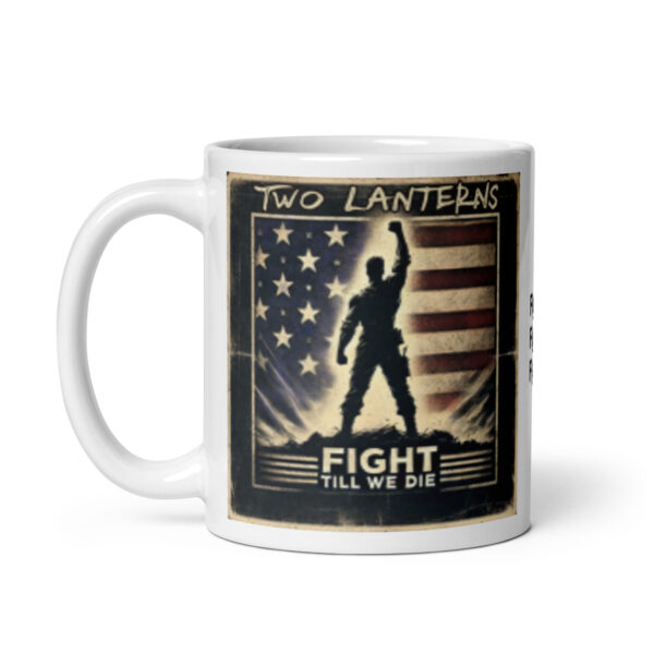 White glossy mug - Fight Fight Fight, Cover Art - Image 2